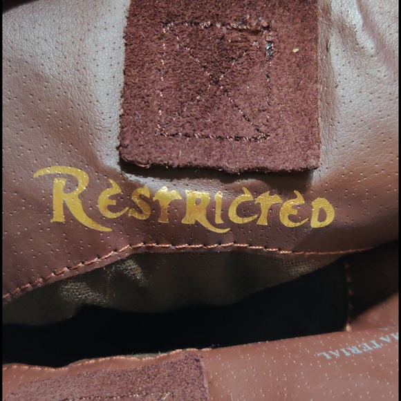 Women's Restricted Brown Leather Cowgirl Boots - Picture 2 of 4